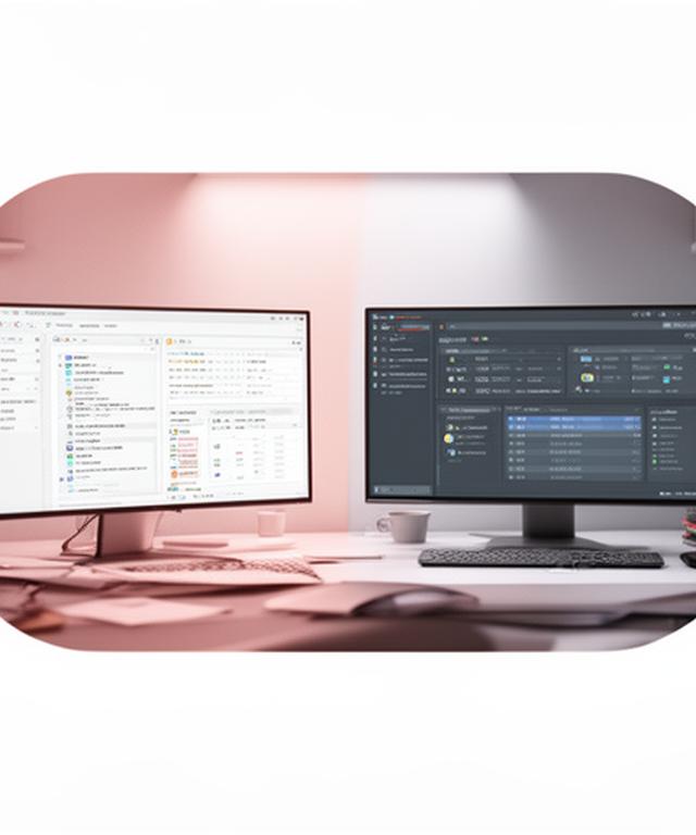 Side-by-side database workspace view showing a cluttered driver list next to a clean DBeaver dashboard on a bright desk